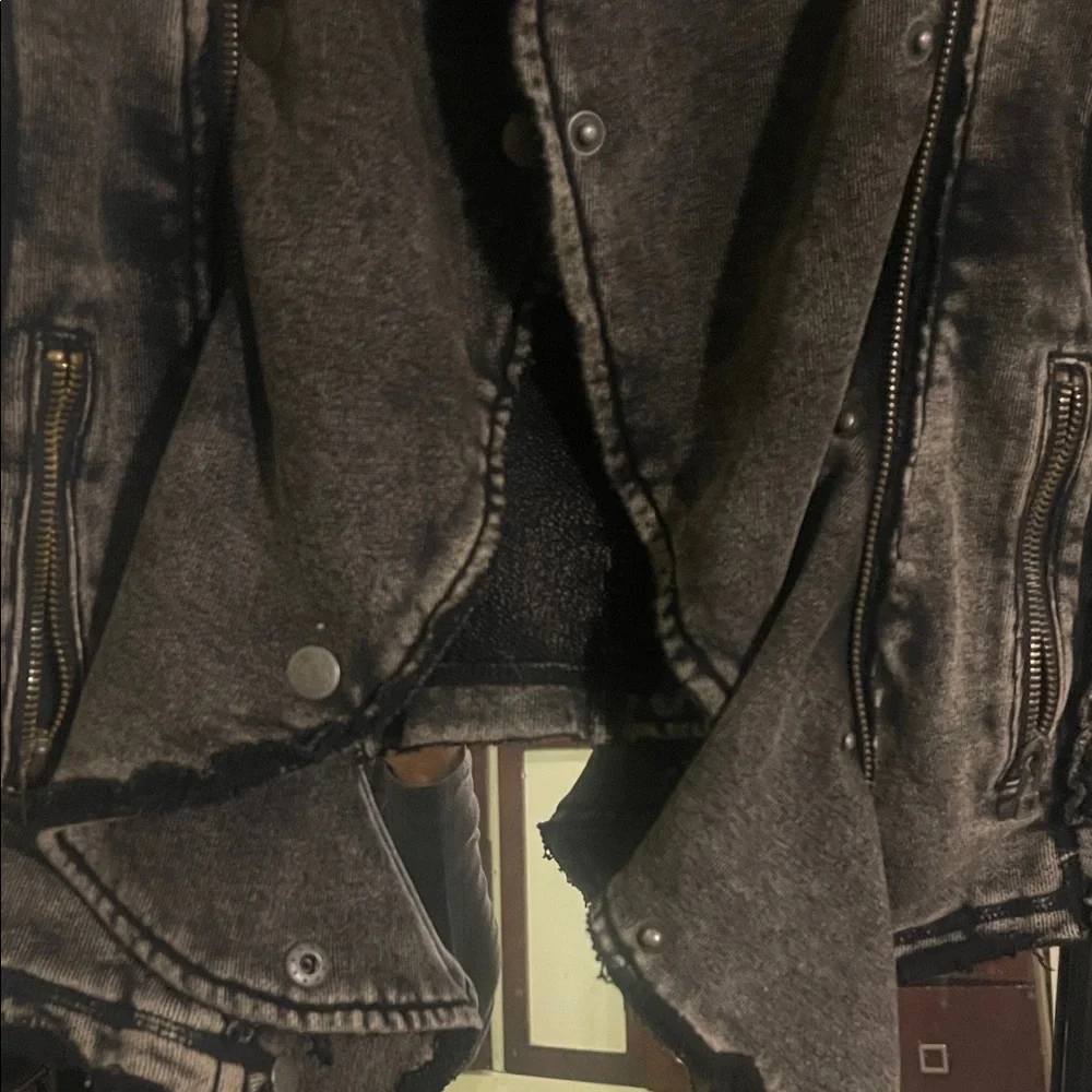 Free people - Women's Black Distressed Jacket - Picture 5 of 8